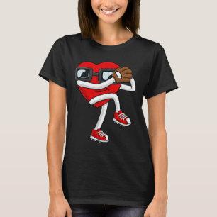 Camiseta Día de San Valentín Corazón Pitcher Fun Boys Gir