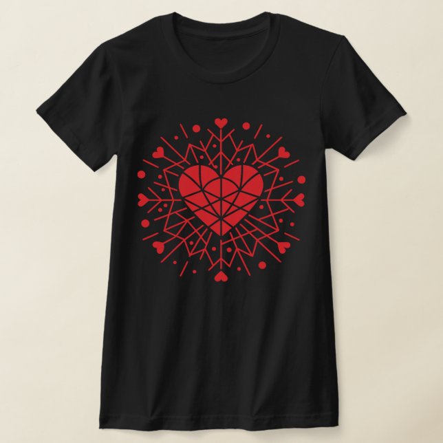 Camiseta Día de San Valentín - Corazón Rojo -  (Distribución)