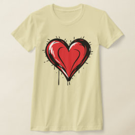 Camiseta Día de San Valentín - Corazón Rojo