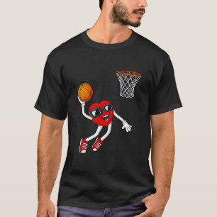 Camiseta Día de San Valentín Corazón Sumergiendo Calavera N