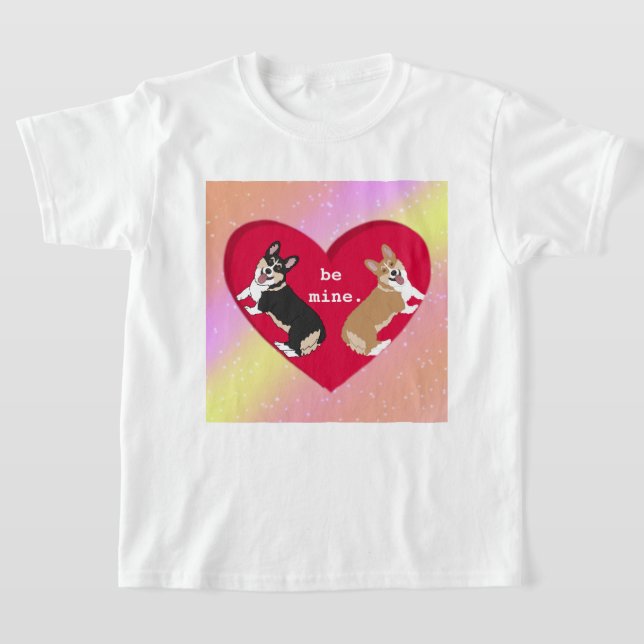Camiseta Día de San Valentín Corgi XOXO Be Mío (Distribución)