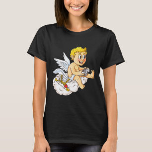 Camiseta Día de San Valentín Cupid Video Gamer Controller B