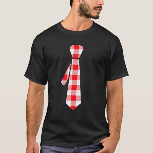 Camiseta Día de San Valentín Curioso Cuello Tie Cute Corazó (Anverso)