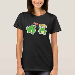 Camiseta Día de San Valentín Cute Love Frogs Boyfriend Girl