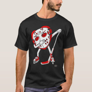 Camiseta Día de San Valentín Dabbing Heart Hockey Stick Chi