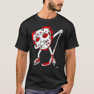 Camiseta Día de San Valentín Dabbing Heart Hockey Stick Chi
