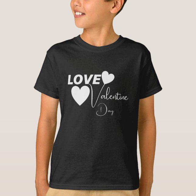 Camiseta Día de San Valentín de amor romántico (Anverso)