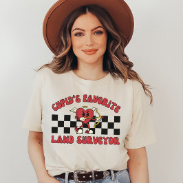 Camiseta Día de San Valentín de cartografía de San Valentín