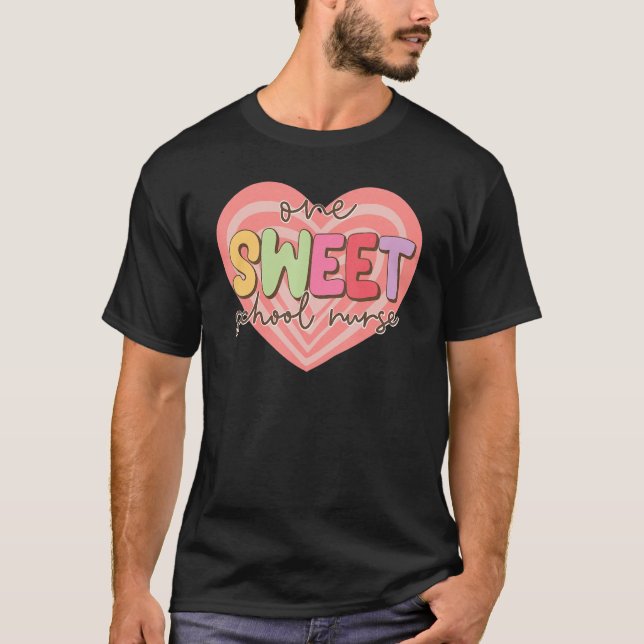 Camiseta Día de San Valentín de Corazón de Enfermeras de un (Anverso)