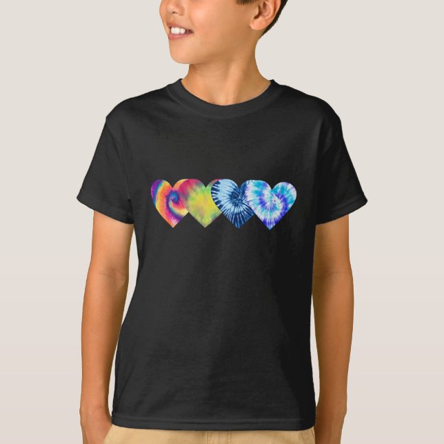 Camiseta  Día de San Valentín de corazones de ojo de ojo de (Anverso)