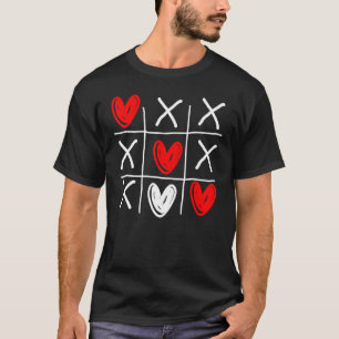 Camiseta Día de San Valentín De Corazones De Tac Tac Tic Cu