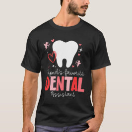Camiseta Día de San Valentín de Cupido, el asistente dental