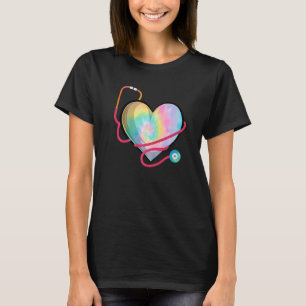 Camiseta Día de San Valentín de Enfermería Amor Cute Stetho