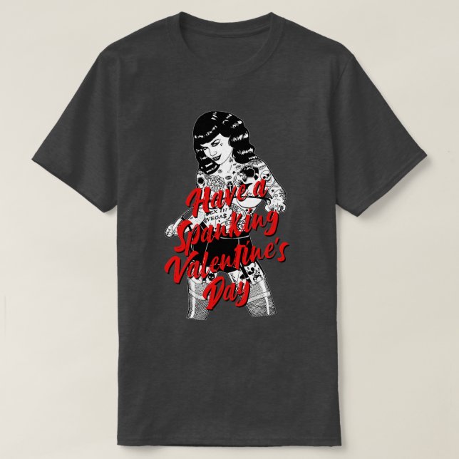 Camiseta Día de San Valentín de español (Diseño del anverso)