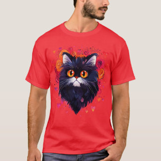 Camiseta Día de San Valentín de Gato Persa