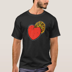 Camiseta Día de San Valentín de Heart Pizza Cute Cocina Ita