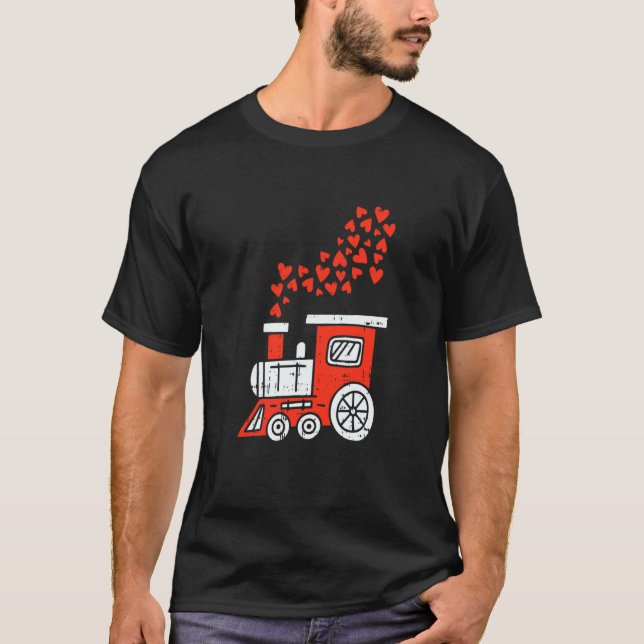 Camiseta Día de San Valentín de Heart Train Guay Railroad L (Anverso)