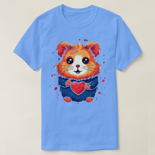 Camiseta Día de San Valentín de la Hamster (Diseño del anverso)
