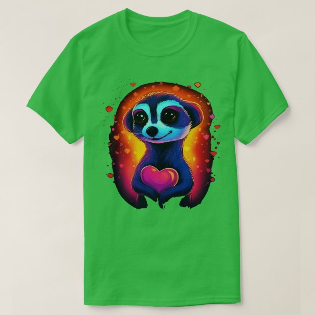Camiseta Día de San Valentín de la suricata (Diseño del anverso)