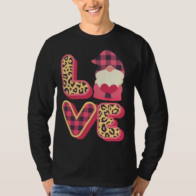 Camiseta Día de San Valentín de Love Gnome, Love Valentine  (Anverso)