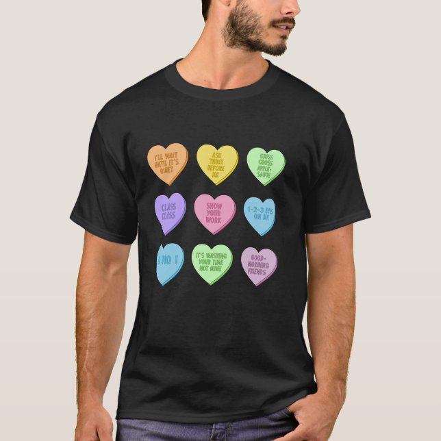Camiseta Día de San Valentín De Maestros Conversaciones Div (Anverso)
