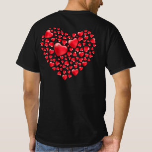 Camiseta Día de San Valentín De Muchos Corazones