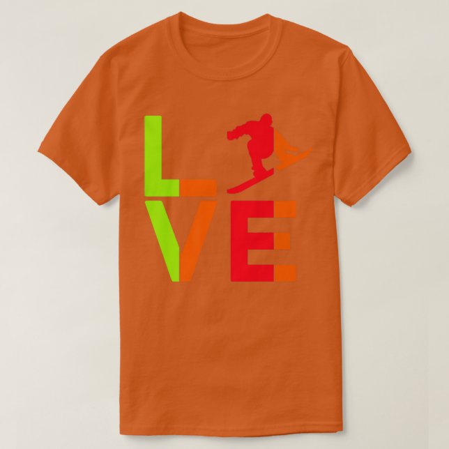 Camiseta Día de San Valentín de Nieve  Hielo Invierno Diver (Diseño del anverso)