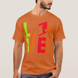 Camiseta Día de San Valentín de Nieve  Hielo Invierno Diver