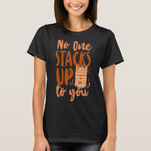 Camiseta Día de San Valentín de niños panqueques, nadie se 