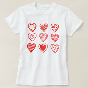 Camiseta Día de San Valentín de Nueve Corazones