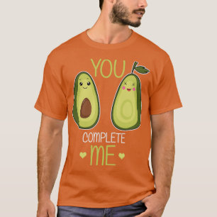 Camiseta Día de San Valentín de parejas aguacate
