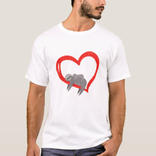Camiseta Día de San Valentín de perezoso, Día de San Valent
