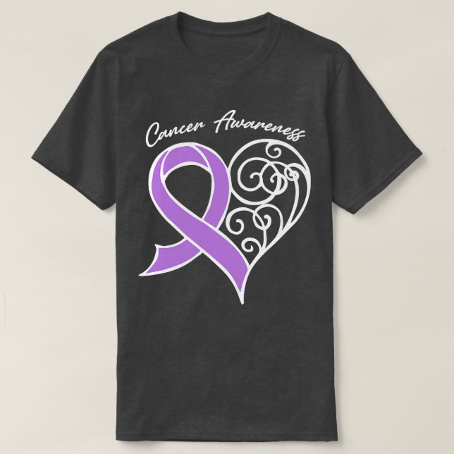 Camiseta Día de San Valentín de regalo de la Cinta de Cánce (Diseño del anverso)