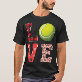 Camiseta Día de San Valentín de tenis jugador de tenis aman