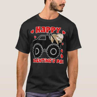 Camiseta Día de San Valentín De Tg Cute Truck Sloth