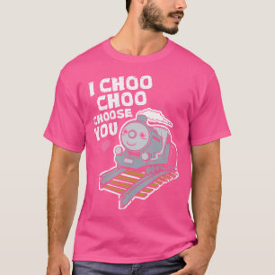Camiseta Día de San Valentín de tren Locomotive I Choo Choo