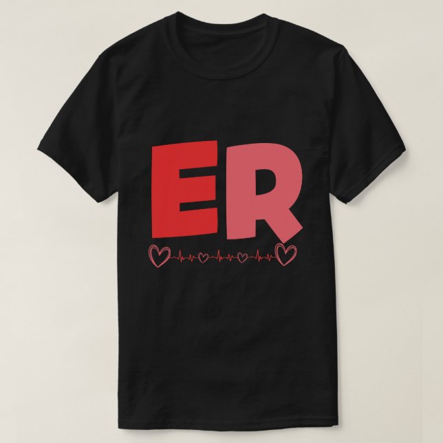 Camiseta Día de San Valentín del Departamento de Emergencia (Diseño del anverso)