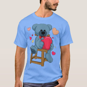 Camiseta Día de San Valentín del Día del Corazón de Kawaii