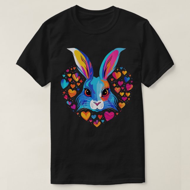 Camiseta Día de San Valentín del Hare Ártico (Diseño del anverso)