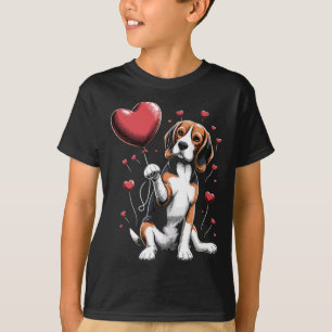 Camiseta Día de San Valentín del perro Beagle Dueño de perr