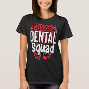 Camiseta Día de San Valentín Dental Squad Teeth Dentist Den