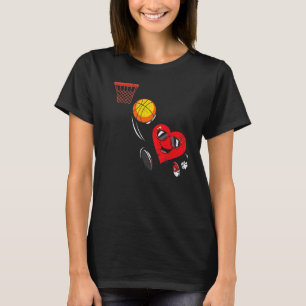 Camiseta Día de San Valentín Deporte de Cute de Baloncesto