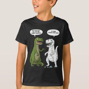 Camiseta Día de San Valentín Dinosaur T Rex Fun Hearts Chic