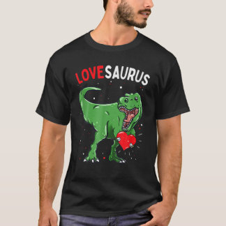 Camiseta Día de San Valentín Dinosaurio Lovesaurus T Rex Vd