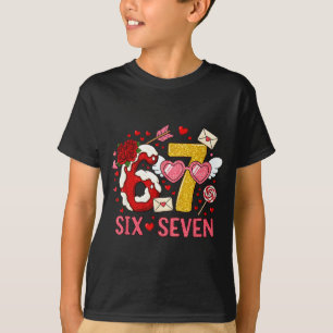 Camiseta Día de San Valentín Divertido 67 Meme Seis Siete 6