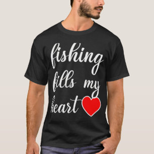 Camiseta Día de San Valentín divertido para pescador: La pe