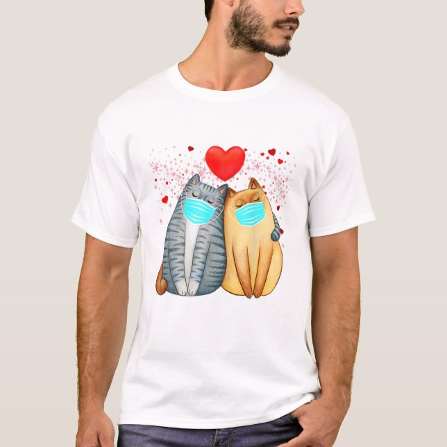 Camiseta Día de San Valentín Divertido y Feliz (Anverso)