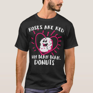 Camiseta Día de San Valentín Donuts Rosas son animales