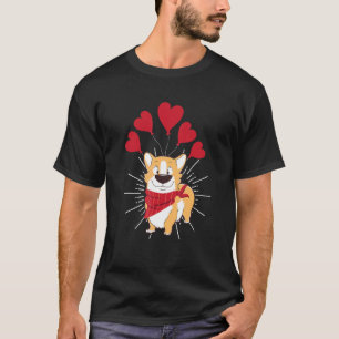 Camiseta Día de San Valentín Dueño de Perro Lindo Corgi Cac