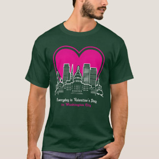 Camiseta Día de San Valentín en amigo de la ciudad de Washi